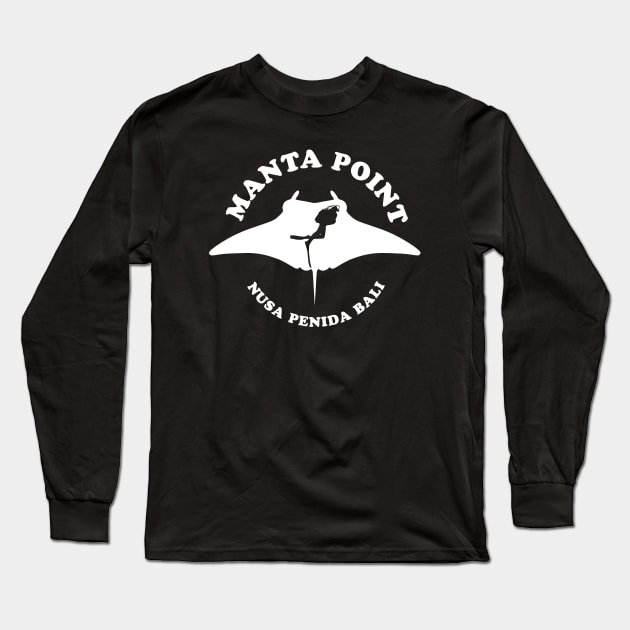 Manta Point - Nusa Penida Bali | Manta Ray Scuba Diving Long Sleeve T-Shirt by TMBTM